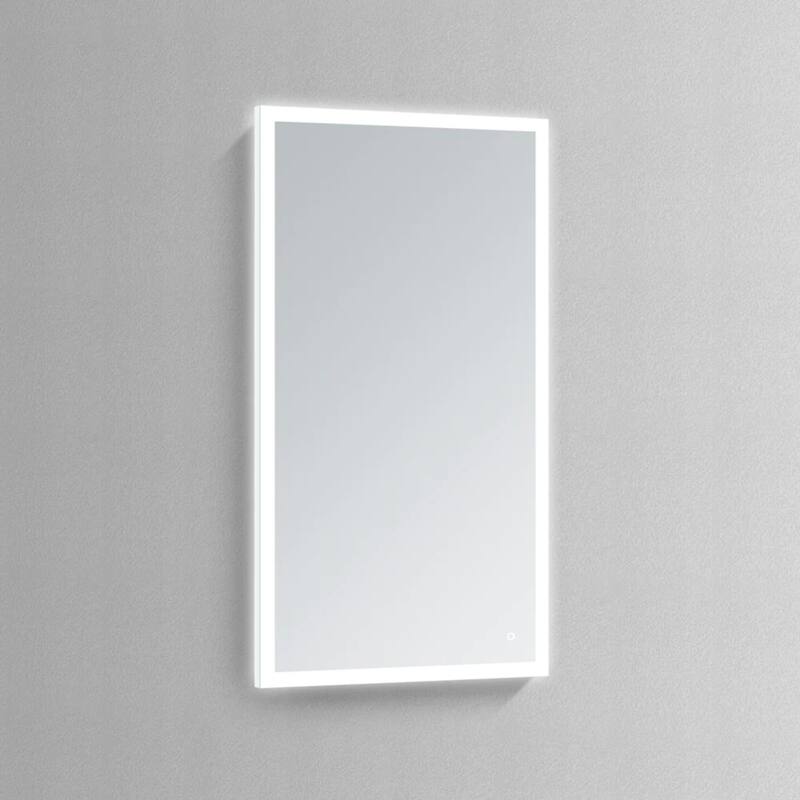 Modern Mirror ASTER Wall Mountable Lighted Vanity Mirror with Defogger, Touch Control Makeup Mirror for Bedroom, and Bathroom