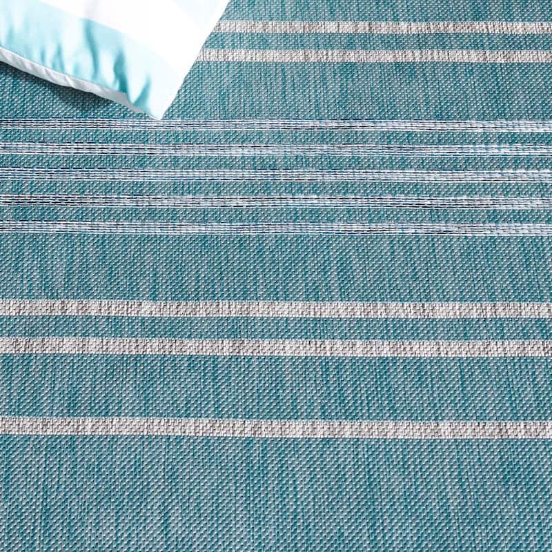 SAFAVIEH Courtyard Jeannet Indoor/Outdoor Stripe Rug