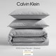 preview thumbnail 43 of 52, Calvin Klein Washed Percale Solid Cotton Duvet Cover Set