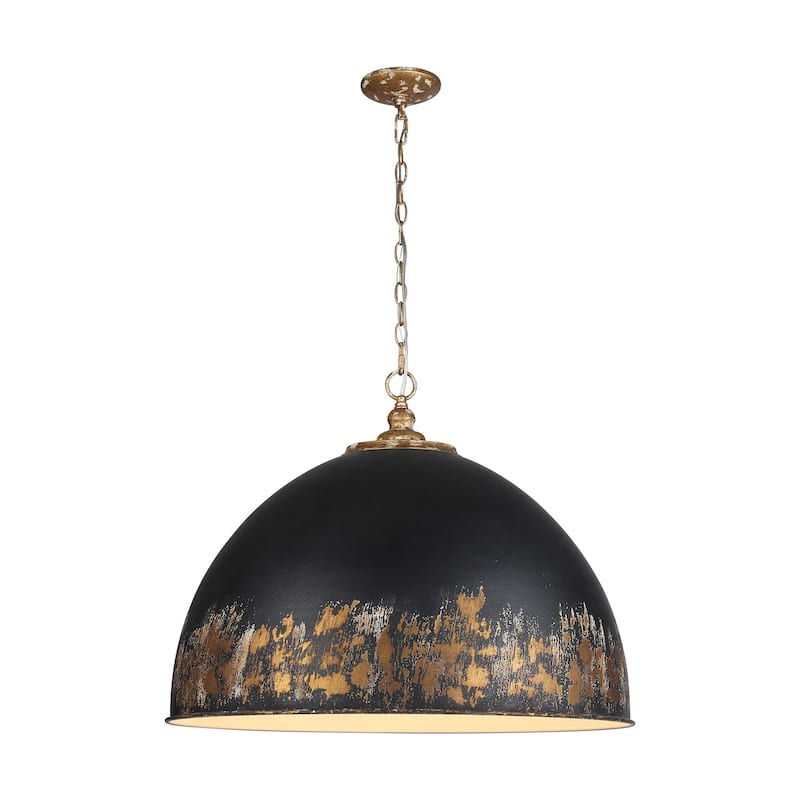 Golden Lighting Alison 8-light Pendant in Vintage Gold and Weathered Black Iron shade - 8 Light Pendant