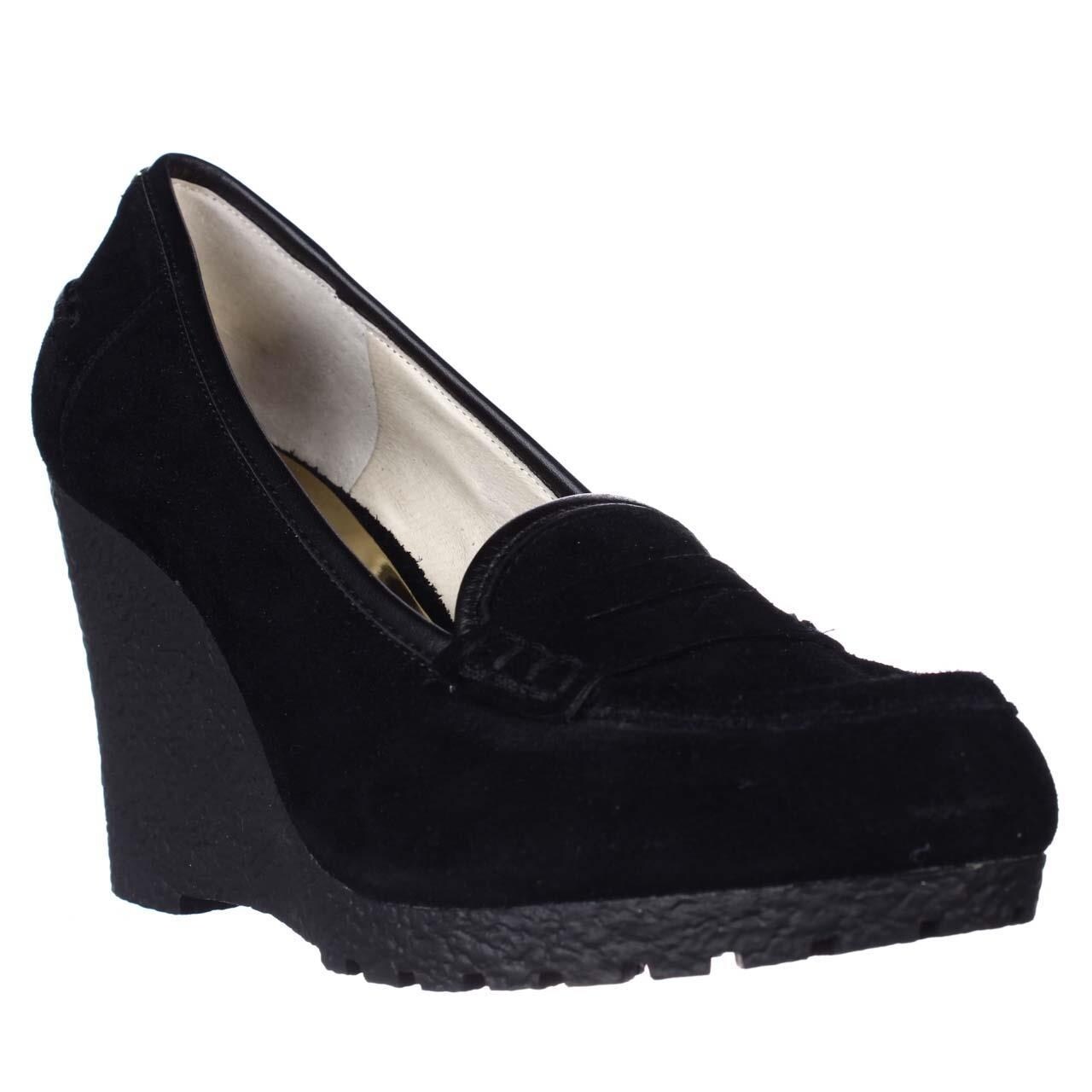 michael kors suede wedges