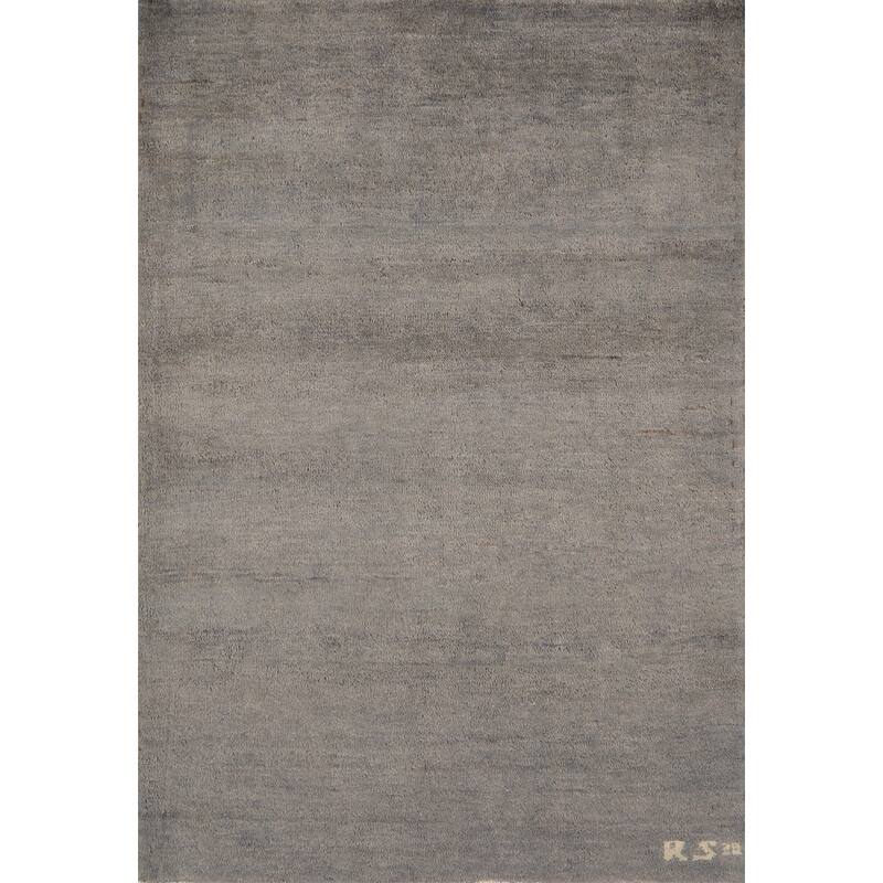 Hand Knotted Oriental 100% Wool Carpet Modern Modern Multi-Colored Gabbeh Area Rug - 4' 0'' X 2' 8''