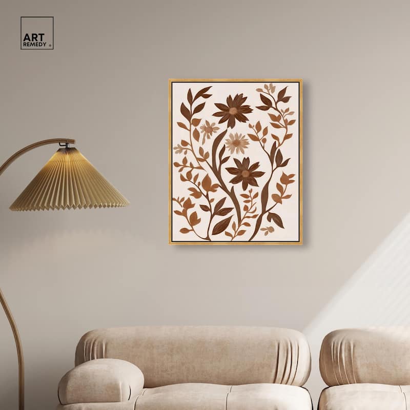 Sepia Sepal III Canvas by Art Remedy