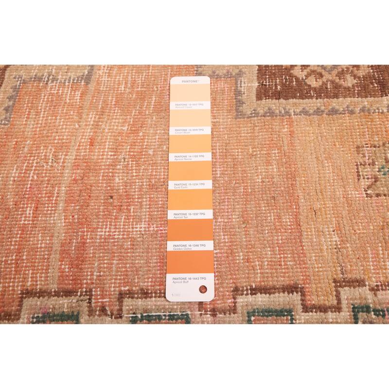 ECARPETGALLERY Hand-knotted Antalya Vintage Copper Wool Rug - 4'10 x 6'0