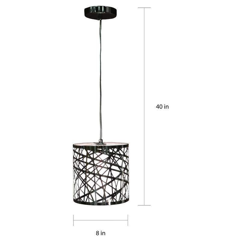 Janna Chrome Finish Metal 1-light Pendant