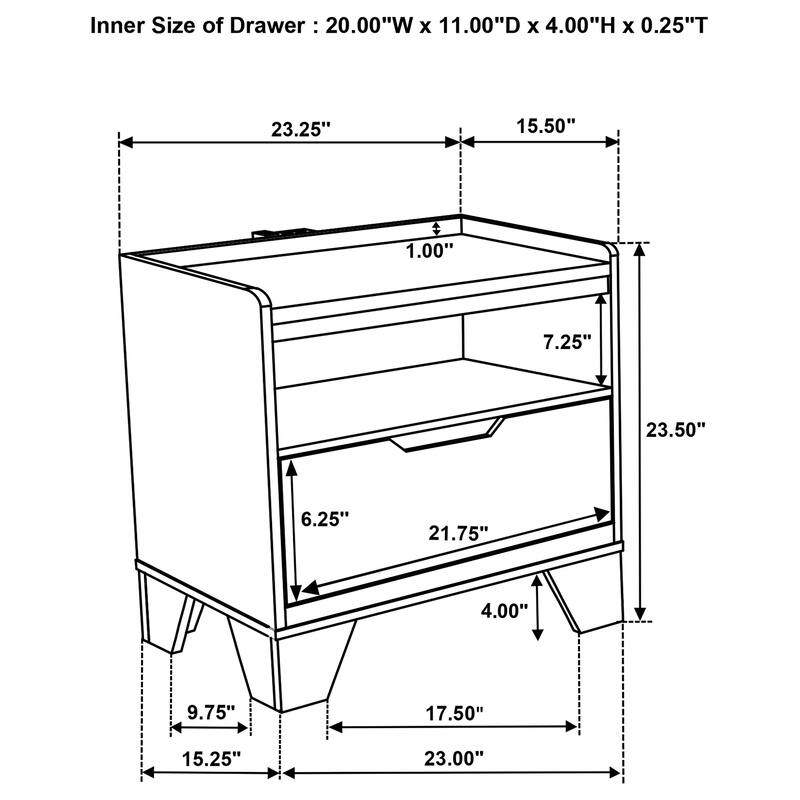 Henderson Bedroom Set Medium Oak