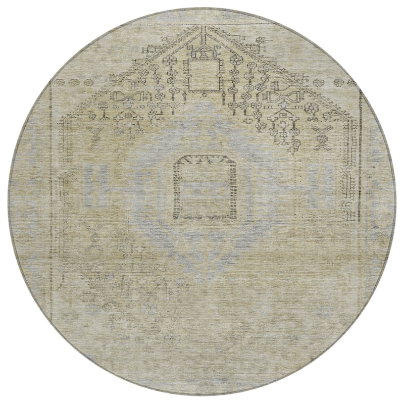 HomeRoots Oriental Traditional Rectangle Outdoor Rug
