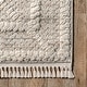 preview thumbnail 3 of 7, Nuloom Dazi Moroccan Diamond High/Low Tasseled Area Rug
