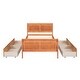 preview thumbnail 32 of 54, Twin Size Wood Platform Bed with 4 Drawers Storage Bed for Kids, Teens