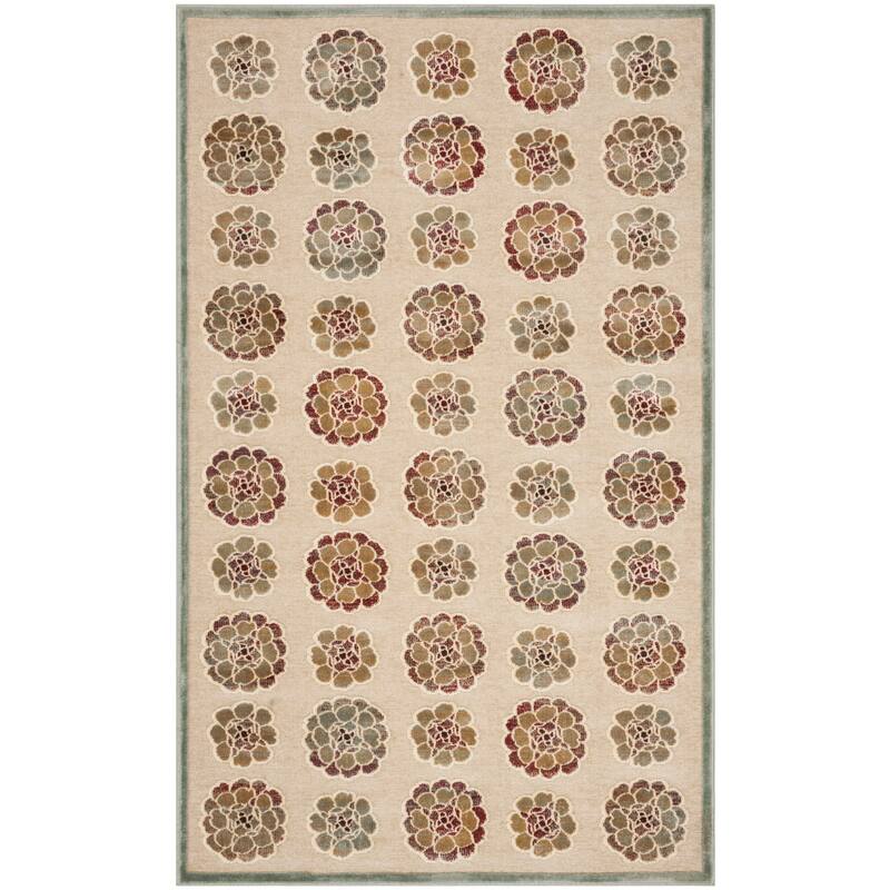 Martha Stewart by SAFAVIEH Burkhild Floral Viscose Rug