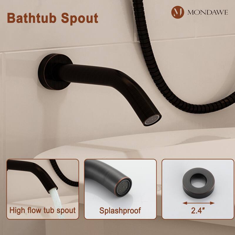 Retro Series 8 in. Rain Wall Mount Dual Shower Heads with 1.8 GPM