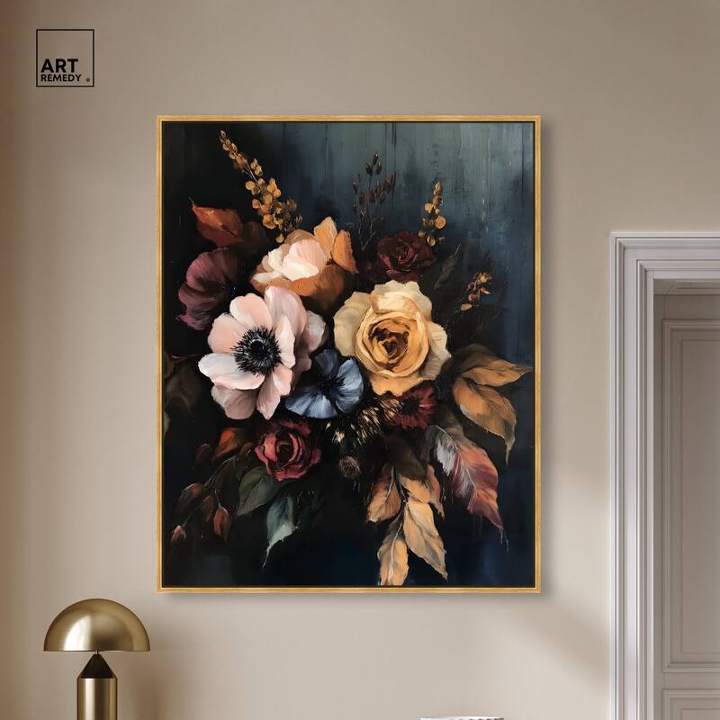 Dark Roses Beauty I Canvas by Art Remedy