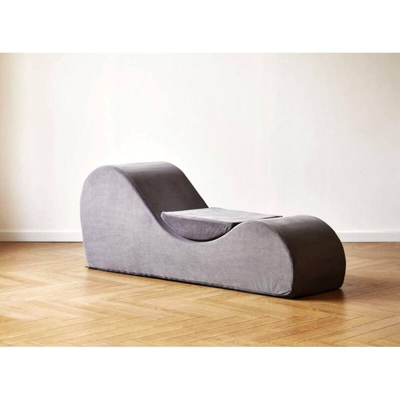 Solace Chaise Lounge Chair Relaxation, Ergonomic Design with Soft Yet Firm High-Density Foam Core