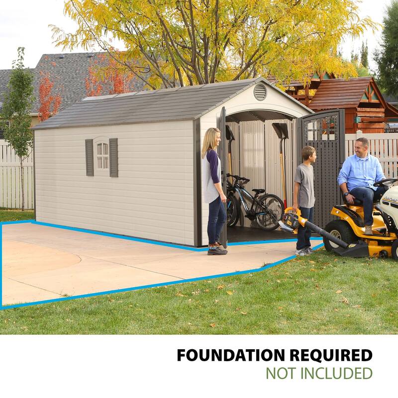 Lifetime 8 Ft. x 20 Ft. Outdoor Storage Shed