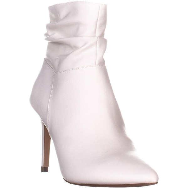 XOXO Taniah Pointed Toe Ankle Boots, White