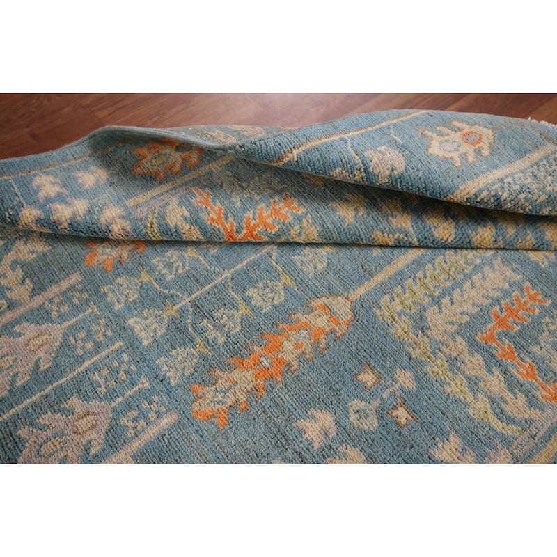 Light Blue Kazak Accent Rug Hand-Knotted Wool Carpet - 3'1" x 4'4"