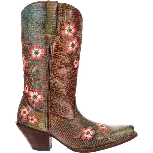 women's leopard western boots