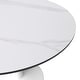 preview thumbnail 19 of 25, LeisureMod Bristol 40" Round Dining Table for 4 with Sintered Stone Tabletop in White Base for Kitchen & Dining Room
