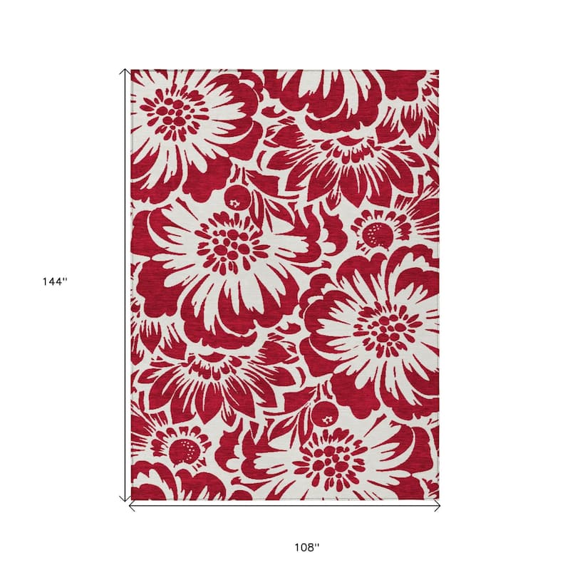 Taz Botanic Elegance Weather Resistant Blended Style Outdoor Rug