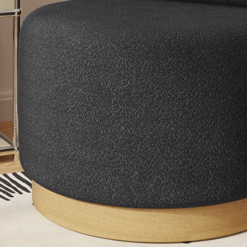Corvus Dover Teddy Fabric Swivel Accent Chair 1pc