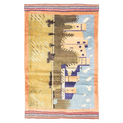 Teimani Green Rug 3'0" x 4'6" - 3'0 x 4'6
