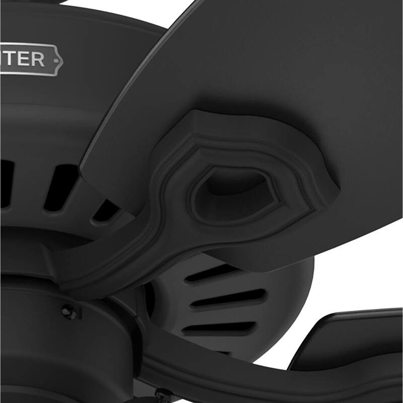 Hunter 52" Builder Ceiling Fan with LED Light Kit and Pull Chain - DC Motor - Casual, Traditional - ENERGY STAR