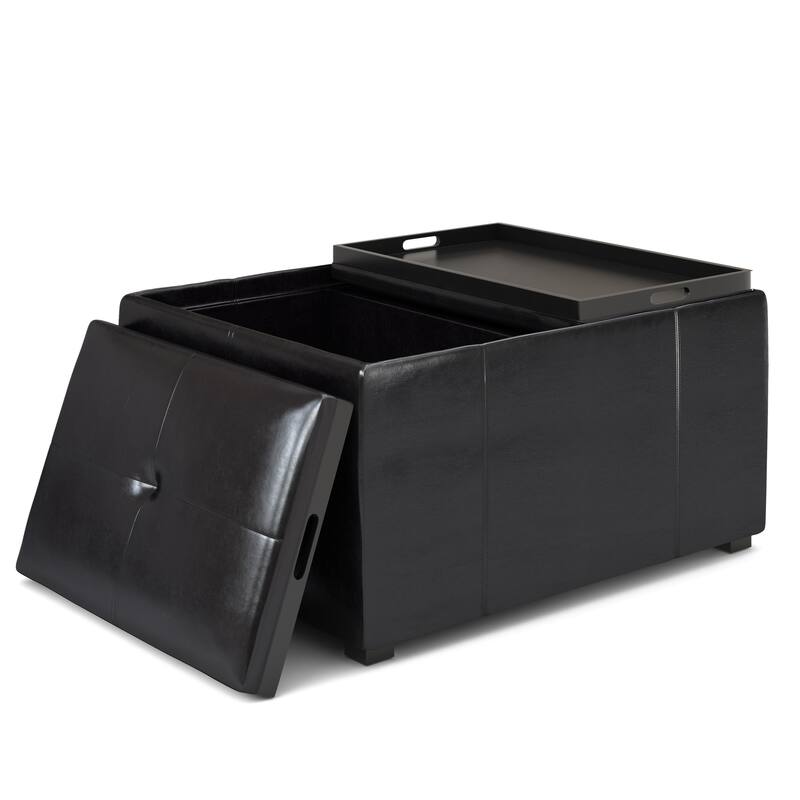 WYNDENHALL Franklin Wide Contemporary Table Ottoman