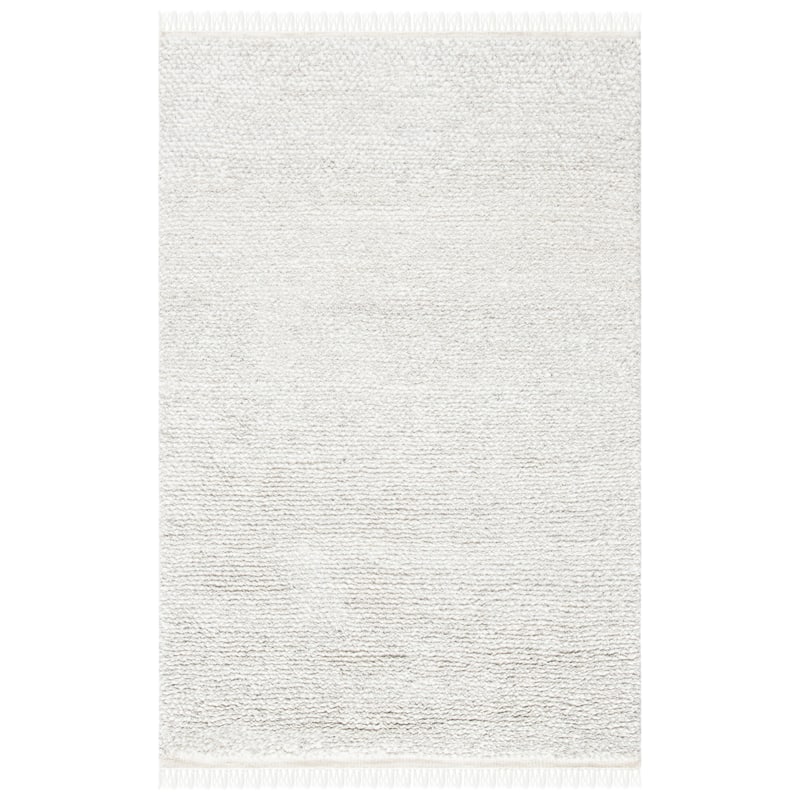 SAFAVIEH Casablanca Shag Tribal Beige Wool Rug