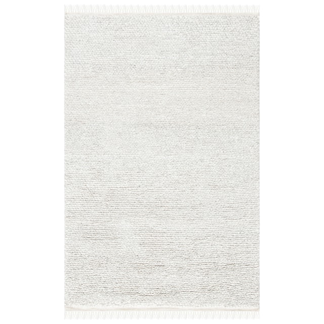 SAFAVIEH Casablanca Shag Tribal Beige Wool Rug
