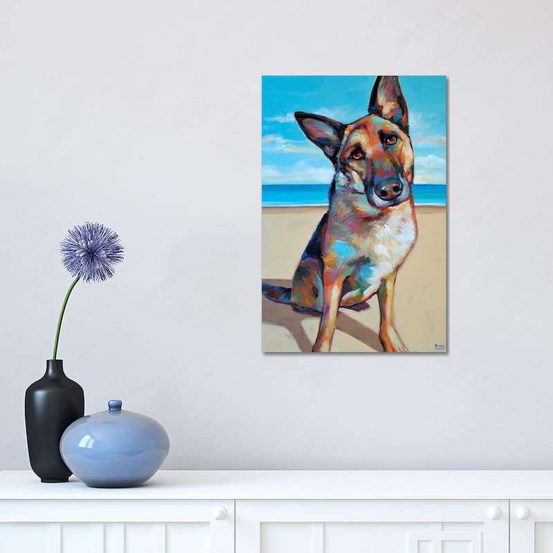 iCanvas "German Shepherd" by Robert Phelps Canvas Print - 18x12x1.5