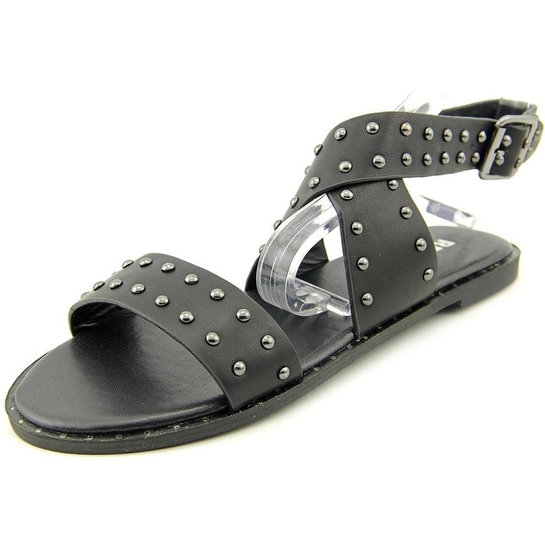 Report Linda Women Open-Toe Synthetic Black Slingback Sandal