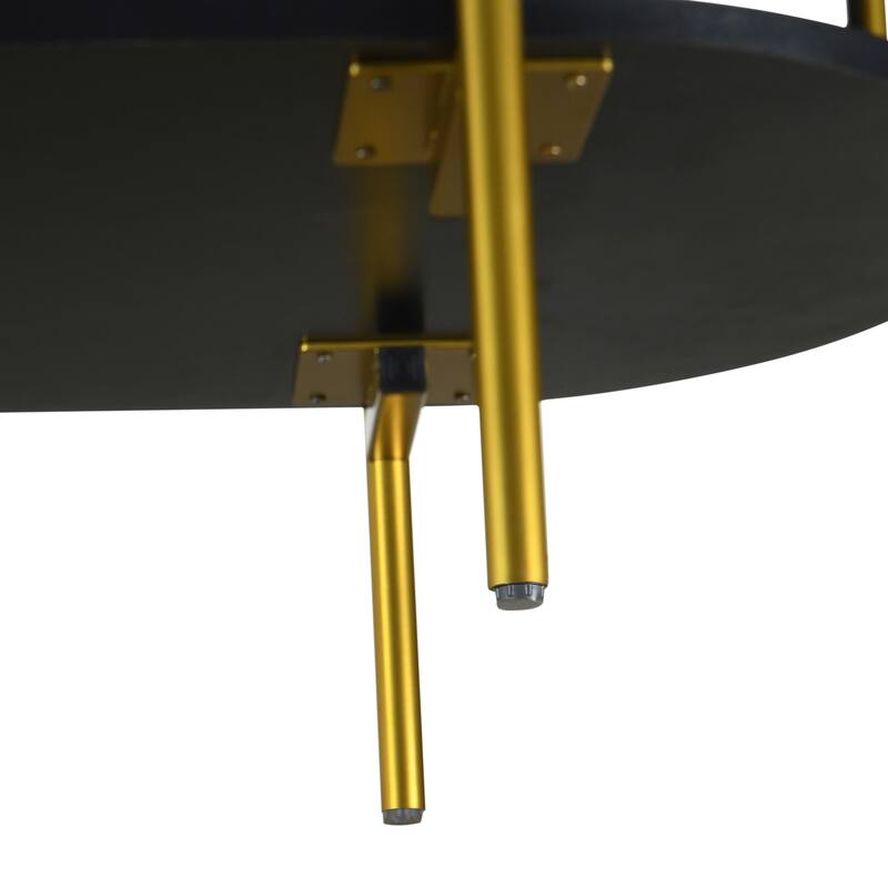 Dining Room Cabinet with Rounded Corners, Rattan Doors & Gold Handles for Elegant Storage