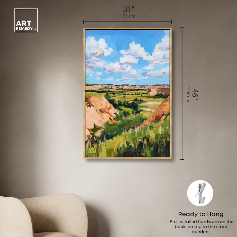 Rolling Hills and Sky I Canvas by Art Remedy
