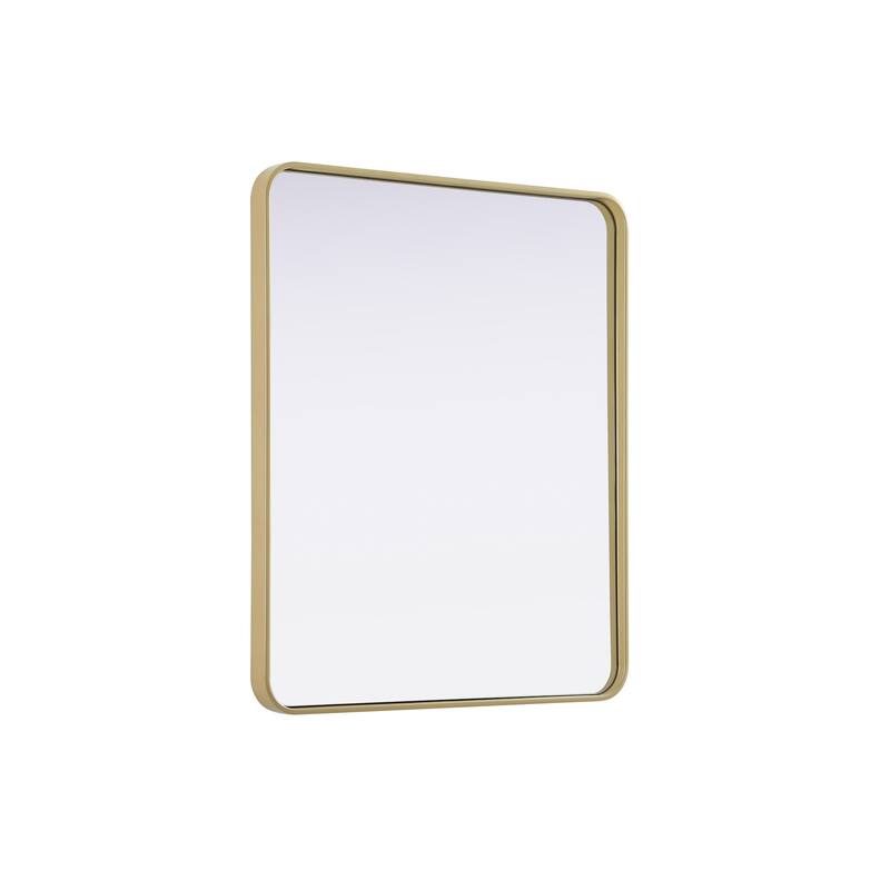 Elegant Lighting MR8A3036 Remy 30"W x 36"H Rectangular Flat Medium - Brass