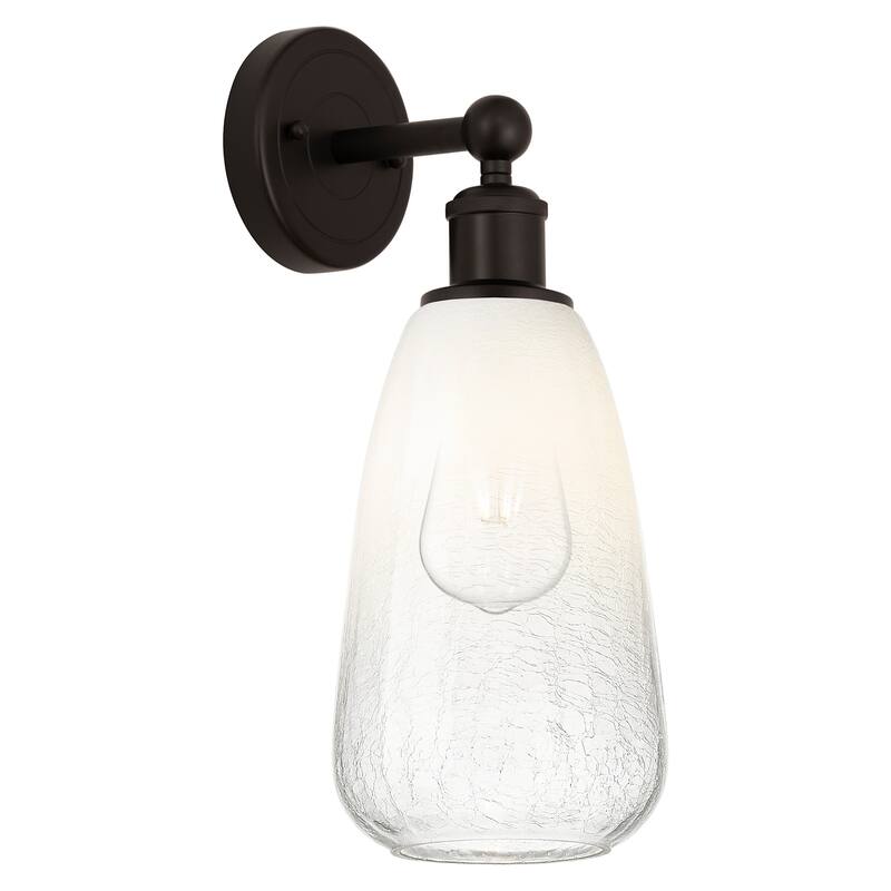 Innovations Lighting 616-1W-16-6 Brookhaven Almond Sconce Brookhaven - Oil Rubbed Bronze / Opal