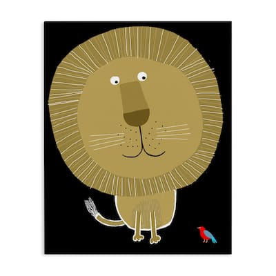 Stupell Lion and Bird Friends Canvas Wall Art Design By Carla Daly
