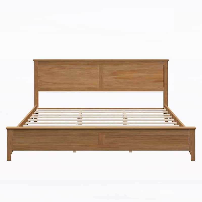 Charming Wood Platform Bed for Dreamy Nights and Relaxation