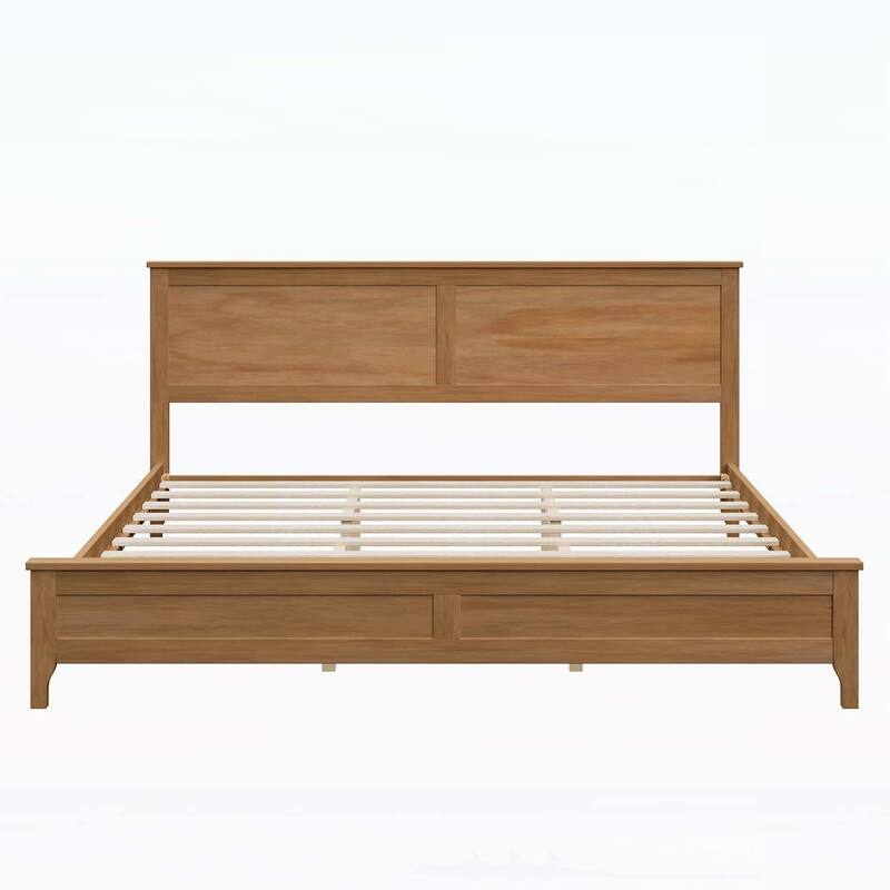 Sturdy Wood Platform Bed with Advanced Support System for Optimal Sleep Experience