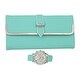 preview thumbnail 14 of 69, Women's Colorful Watch with Perfect Colorful Wallet which Holds Credit Cards, Cash & Change Organized Gift Set - Mint Blue
