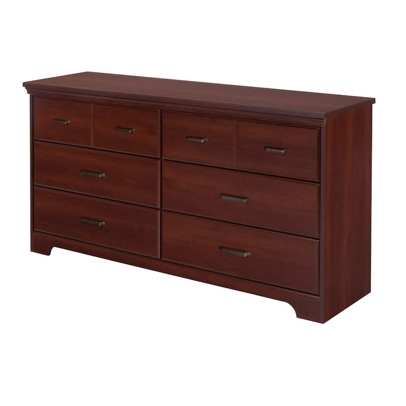 Versa Country Cottage 6-drawer Double Dresser - Royal Cherry