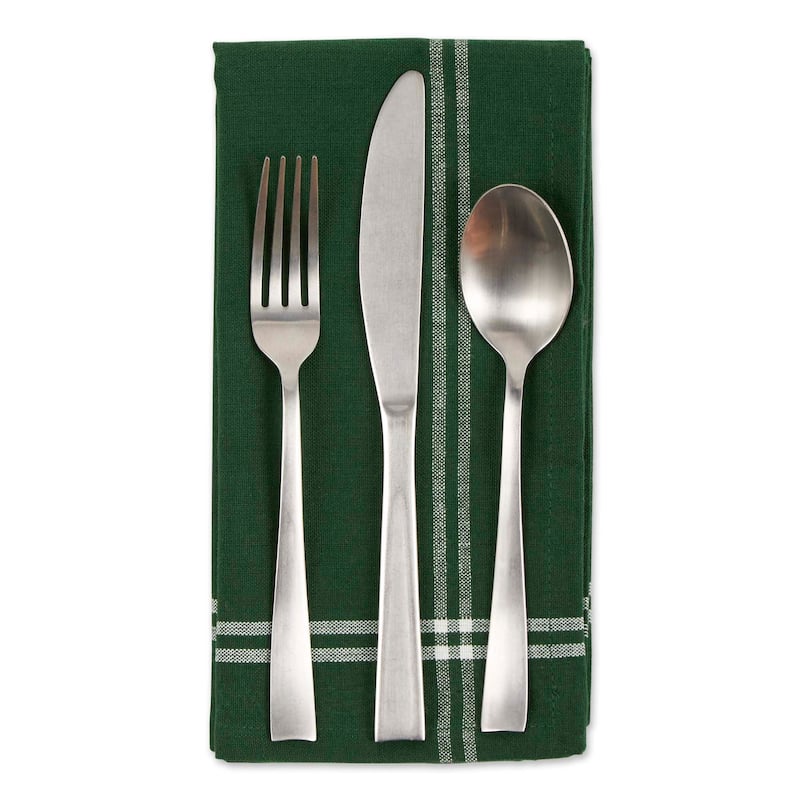 Design Imports Black French Stripe Napkin Set (Set of 6)