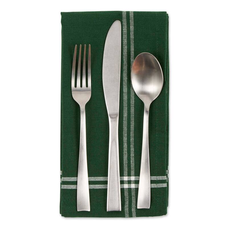Design Imports Black French Stripe Napkin Set (Set of 6)