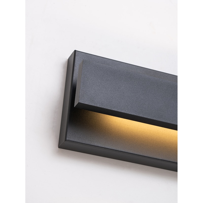 21" Long Outdoor Led Wall Sconce - Black