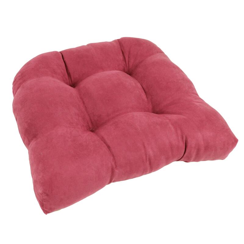 19-inch U-Shaped Microsuede Chair Cushion (Set of 1, 2, or 4) - Single - Bery Berry