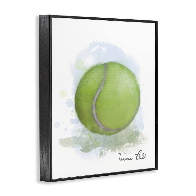 Stupell Soft Pastel Tennis Ball Framed Giclee Art Design By Matthew Piotrowicz