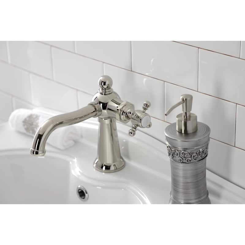 Kingston Brass Nautical Single-Handle 1-Hole Deck Mount Bathroom Faucet