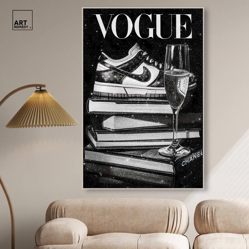 Sneaker Glitz and Glam Cover Canvas by Art Remedy