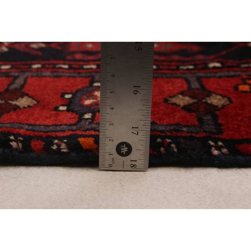 ECARPETGALLERY Hand-knotted Andelz Navy Wool Rug - 3'5 x 9'9