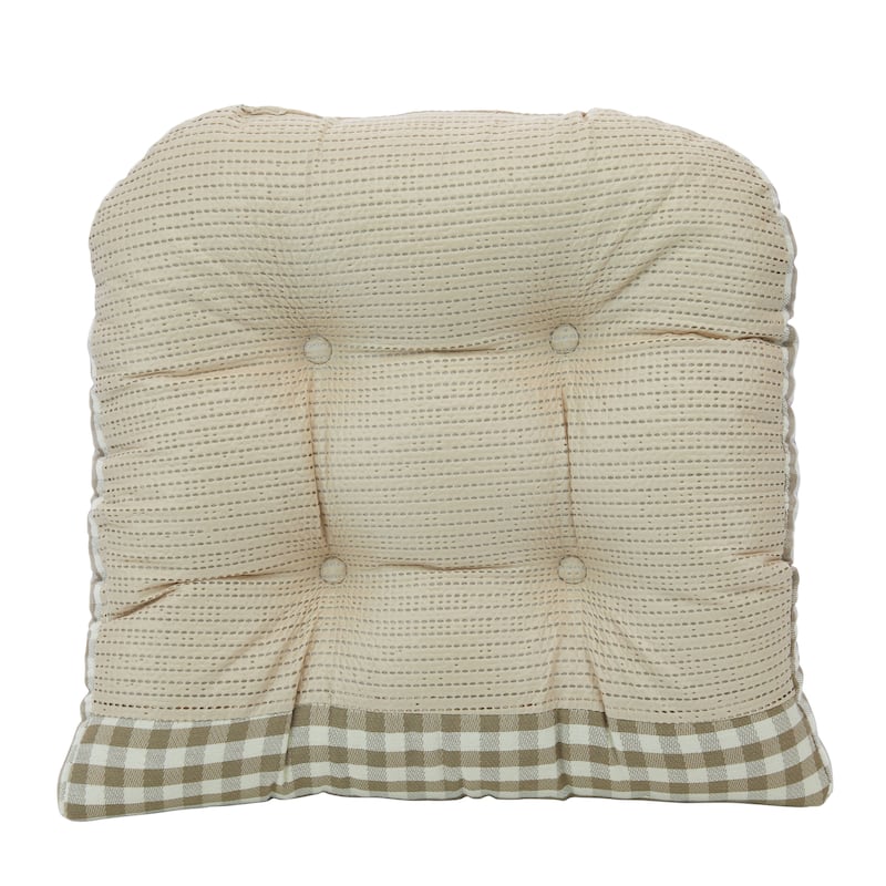Klear Vu Gripper Overstuffed Universal Non-Slip Dining Chair Cushions
