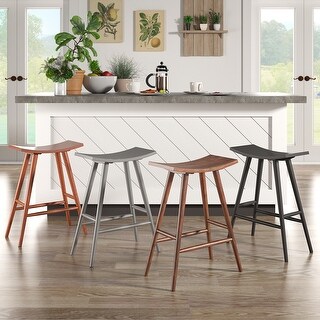 Pinehurst Solid Wood 24" Counter Stool (Set of 2) by iNSPIRE Q Modern ...